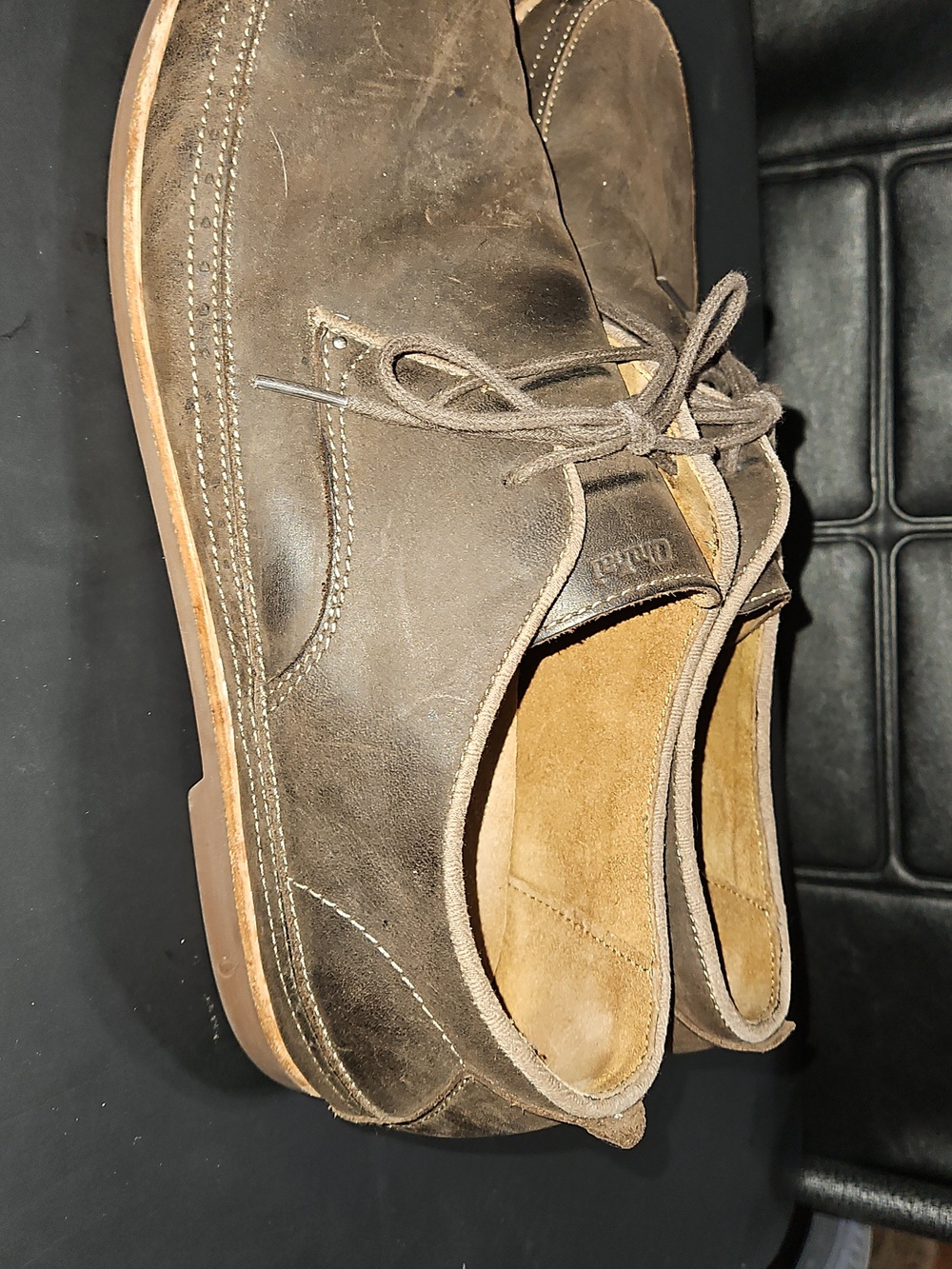 Olukai Honolulu Lace Men's Brown Leather Casual Shoes Size 11.5 - Picture 6 of 14
